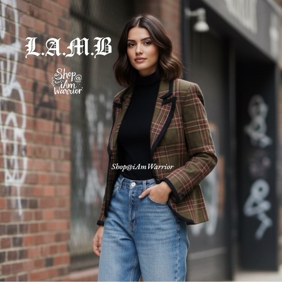 L.A.M.B. by Gwen Stefani Plaid Wool Blazer — Fall 2006 Showroom Collection - Picture 1 of 13